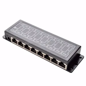 פסיבי POE מזרק 12V 15V 18V 24V 48V 56V dc dc RJ45 אלחוטי מתאם 8 יציאות Ethernet מתג אספקת חשמל