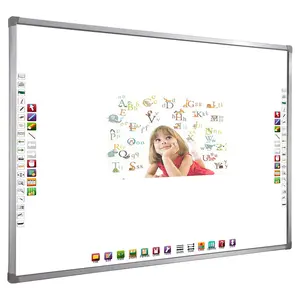 Sacchetto di scuola a Bordo di Insegnamento Multitouch Smart Board Interattiva LED Lavagna Con un Proiettore