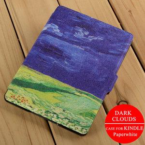 Funda para <span class=keywords><strong>Kindle</strong></span> Paperwhite con diseño de Van Gogh, cubierta de cuero delgada iluminada para <span class=keywords><strong>Kindle</strong></span> Paperwhite - Product Image 6