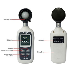 Equipamento de teste funções de temperatura aaa medidor de luz digital bateria - Product Image 2