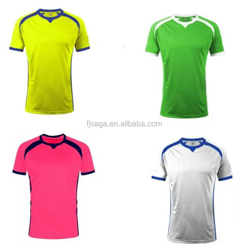 Diseño personalizado de 100% poliéster uniforme de fútbol jersey de fútbol t camisa