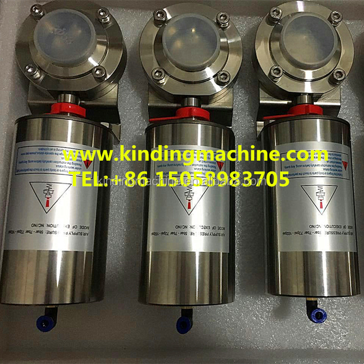 Wenzhou пневматический привод, клапан-бабочка из нержавеющей стали высокого качества