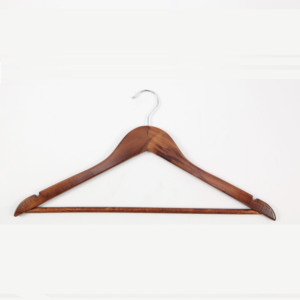 <span class=keywords><strong>Vintage</strong></span> style brown di vestiti di legno gancio per il negozio - Product Image 3