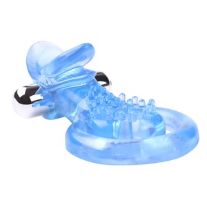 Jouets sexuels masculins, préservatif longue durée, gel de lapin, anneau de pénis en TPR dur - Product Image 1