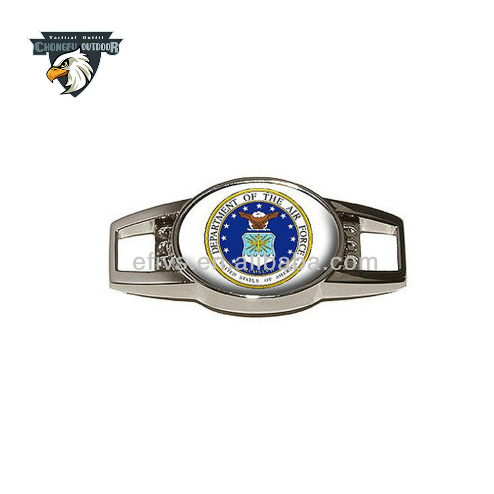 Оптовая продажа, металлические подвески на шнурки для браслетов из Паракорда