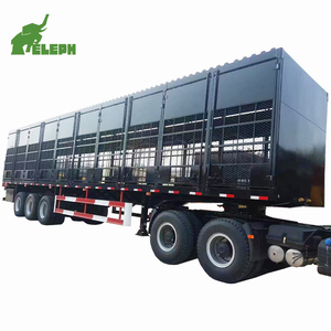 Tablero lateral <span class=keywords><strong>de</strong></span> 3 ejes <span class=keywords><strong>de</strong></span> 40ton para transporte <span class=keywords><strong>de</strong></span> animales, <span class=keywords><strong>jaula</strong></span> <span class=keywords><strong>de</strong></span> estaca <span class=keywords><strong>de</strong></span> <span class=keywords><strong>ganado</strong></span>, valla <span class=keywords><strong>de</strong></span> carga, semi remolque - Product Image 3