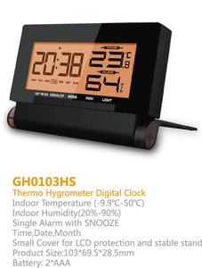 <span class=keywords><strong>Station</strong></span> météo intelligente sans fil multifonctionnelle à DEL avec logo personnalisé Horloge de bureau et de table numérique facile à lire - Product Image 3