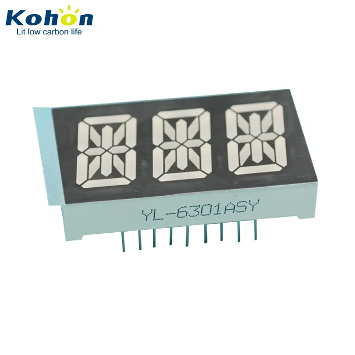 3 digit 14 segment KHN30601CB1D Blauwe kleur Gemeenschappelijke kathode 3 digit 14 segment LED display