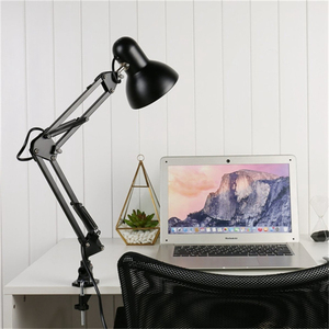 Lampe <span class=keywords><strong>de</strong></span> bureau à bras flexible <span class=keywords><strong>de</strong></span> haute qualité et support <span class=keywords><strong>de</strong></span> fixation par pince, rotation à 360 degrés, lampe pour bureau/maison/étude - Product Image 3