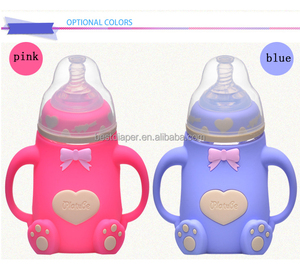 Flauta feliz leche cristal al por mayor del bebé, la alimentación <span class=keywords><strong>con</strong></span> biberón - Product Image 4