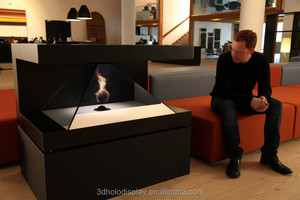 Présentoir pyramidal à hologramme à 3 faces de 22 pouces, boîte Holo en verre, équipement publicitaire holographique 3D au format <span class=keywords><strong>16</strong></span>:<span class=keywords><strong>9</strong></span> - Product Image 2