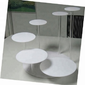 Moderno lampadario di cristallo per la torta nuziale Stand elegante espositore per la visualizzazione della scrivania - Product Image 5
