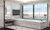 Bañera de hidromasaje independiente de estilo moderno, dos personas, Pegaso, TC-S55