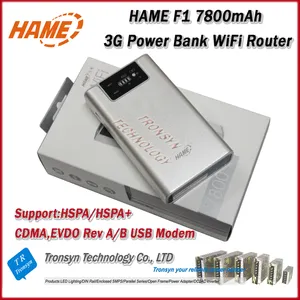 热卖hame F1 150Mbps 3合1电源3G WiFi路由器7800mA移动电源