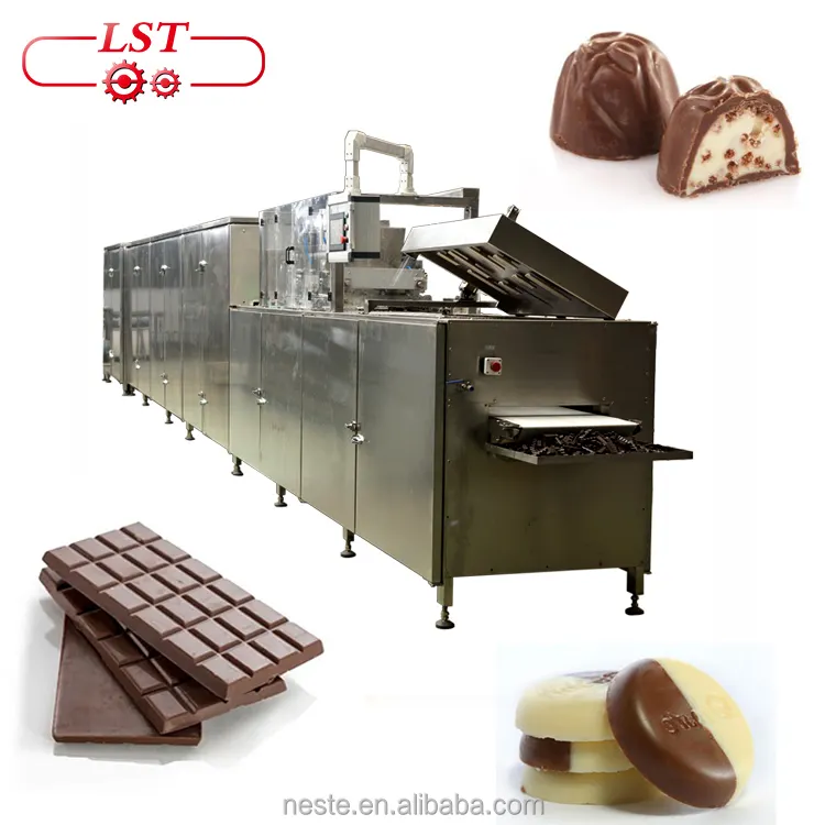 Equipamento de fábrica de chocolate que derramam a máquina automática completa de depósito de chocolate