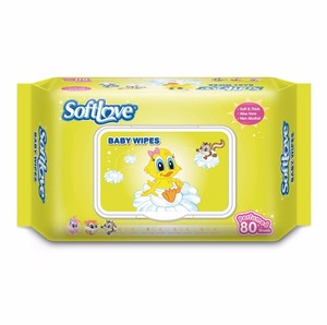 Softlove bébé marques <span class=keywords><strong>parfum</strong></span>ée personnes soins <span class=keywords><strong>de</strong></span> la peau lingettes pour bébé - Product Image 1