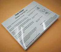 Boîte carrée en papier kraft recyclé écologique avec impression quadricolore et gaufrage pour emballage à emporter