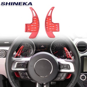 En Alliage d'aluminium <span class=keywords><strong>Voiture</strong></span> Volant Palettes De Vitesses Choisir Pagaie Accessoires Intérieurs pour Ford Mustang 2015 + - Product Image 2