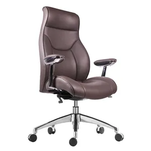 Nuevo modelo, diseño ergonómico, comodidad, respaldo alto, PU, cuero sintético, Jefe Ejecutivo, silla de cuero para oficina