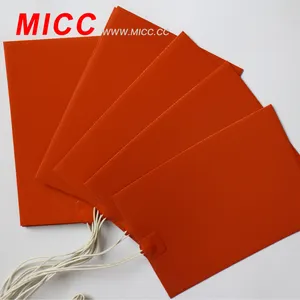 MICC-calentador de goma de silicona flexible para máquina, alta calidad, 300x300mm, 12v