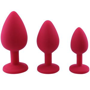 Hotselling anal sex spielzeug silikon anal plug butt plug mit jewel