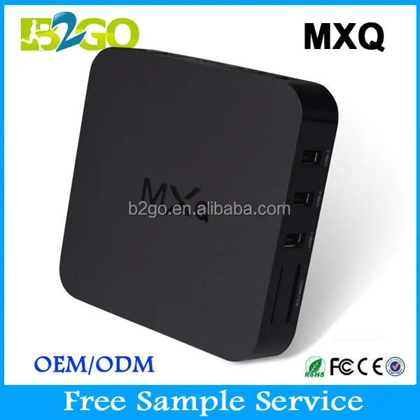 Andoroid tv box 1 GB / 8 GB MXQ AMLogic S805 Quad Core linux tv caja h 265 Unidades top box