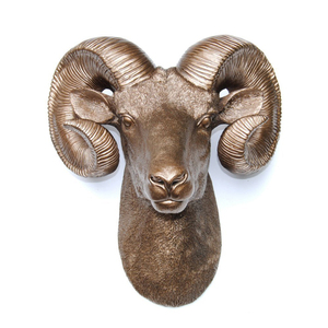 Cabeza de Toro de Metal Bronce en Oferta para Decoración del Hogar - Product Image 3