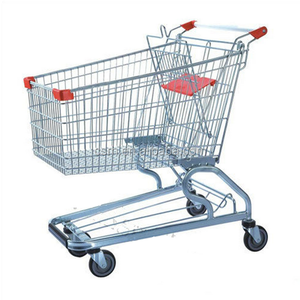 RH-SG100 100L 890*520*960mm धातु किराने सुपरमार्केट शॉपिंग कार्ट ट्राली - Product Image 1