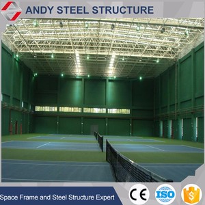 pulvérisation peinture à faible en acier <span class=keywords><strong>au</strong></span> carbone espace structure en treillis toit couvrant pour terrain de <span class=keywords><strong>badminton</strong></span> - Product Image 1