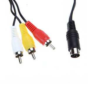 Venta al por mayor 9 pin a 3RCA AV Audio Video Cable 1,8 m para <span class=keywords><strong>Sega</strong></span> Génesis 2 o <span class=keywords><strong>3</strong></span> <span class=keywords><strong>Mega</strong></span> Drive 2 y <span class=keywords><strong>3</strong></span> A/V RCA Cable de conexión envío rápido - Product Image 4