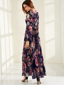 Taglie forti abito <span class=keywords><strong>da</strong></span> <span class=keywords><strong>sera</strong></span> donna caftano donna in Chiffon con stampa <span class=keywords><strong>Oversize</strong></span> - Product Image 5