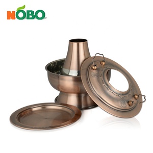 Çin eski pekin kömür klasik tencere <span class=keywords><strong>Pot</strong></span> paslanmaz çelik geleneksel Shabu Shabu pişirme bakır <span class=keywords><strong>Pot</strong></span> - Product Image 4