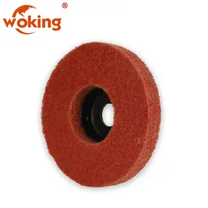 Hot Sale Non Woven Polishing Disc Nylon Grinding Disc/Nylon Wheel Custom Nylon Grinding Disc