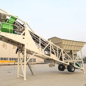 XCMG HZS40 small concrete batching plant 40m3 mobile concrete batching plant for sale