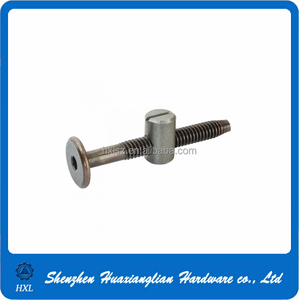 Visserie de haute qualité 6 mm M6 x 100 mm pour meubles, lit bébé, <span class=keywords><strong>avec</strong></span> <span class=keywords><strong>écrou</strong></span> à barillet, fabricant chinois, acier, finition naturelle, norme DIN - Product Image 3