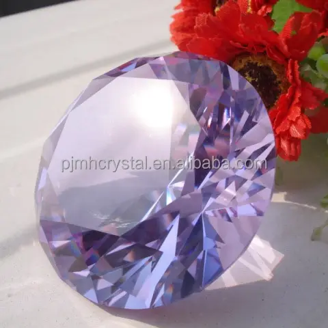 גביש משקולת נייר סיטונאי מתנה לחתונה קריסטל מלאכותי יהלומים עבור מזכרת MH-9465