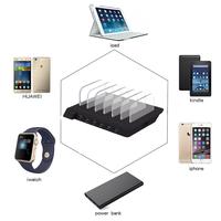 Showwish Snel Opladen Usb Desktop Mobiele Telefoon Oplader Multi 6 Poort Usb Laadstation Voor Meerdere Apparaten
