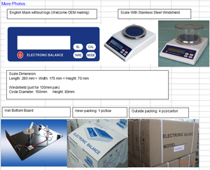300G <span class=keywords><strong>200G</strong></span> 100G 1Mg Chính Xác Cân Bằng Điện Tử - Product Image 6