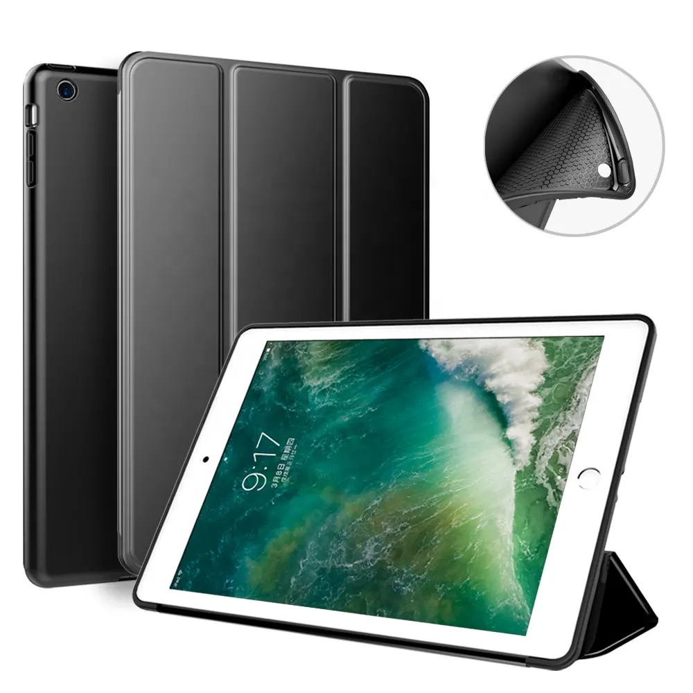 Full Silicone Soft Cover Case For Apple Ipad Air 1/2 High Quality Cover Case For Ipad Air1/2 For Ipad Air 2 Case