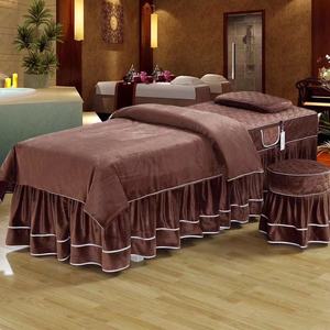 Set di Biancheria da Letto in Velluto per Massaggi Spa, Morbido al Tatto, Colorato, per Centri Estetici - Product Image 5