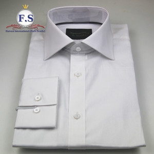 100% Baumwolle MENSCHEKLEID T-SHIRT modisch hochwertig hoch ausgebreitet schnittkragen reines weißes Poplin-Kleid kundenspezifisches T-Shirt