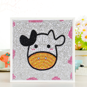 Mini Marco Blanco <span class=keywords><strong>de</strong></span> 15*15CM, Juguete Educativo, Nuevo, Pintura <span class=keywords><strong>de</strong></span> Diamantes 3D DIY, Lucha <span class=keywords><strong>de</strong></span> Toros, para Niños - Product Image 2