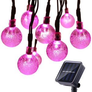7m Copper Outdoor Solar <strong>LED</strong> String Lights 30 <strong>LED</strong> Fairy Bubble Crystal <strong>Ball</strong> IP55 Waterproof Warm White for Christmas Party - Product Image 3