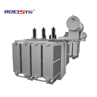 Transformateur de puissance triphasé immergé dans l'huile 35 kV avec changeur de tap sous charge, grande capacité, bobinage en cuivre, transformateur de transmission