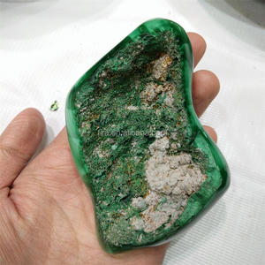<span class=keywords><strong>Lastre</strong></span> <span class=keywords><strong>di</strong></span> Cristallo <span class=keywords><strong>di</strong></span> Malachite Verde Naturale Lucidato per Decorazione - Product Image 5