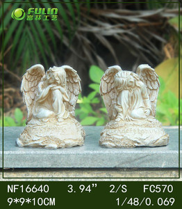 Figurine d'ange gardien en résine de 4 pouces 2/S pour cimetière - Product Image 2