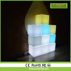 Led lumineux poly chaise cube/Discothèque LED Cube Siège Chaise Chaise de Bar - Product Image 1