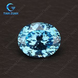 AAAAAA+ Quality Aquamarine Cz Stone Oval Shape Gemstone for DIY Jewelry Design Making - Product Image 6