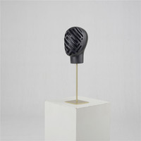 Cabeza de Maniquí Femenina de Fibra de Vidrio Desmontable, Estilo Europeo Original, para Exhibición de Sombreros, en Pose de Pie