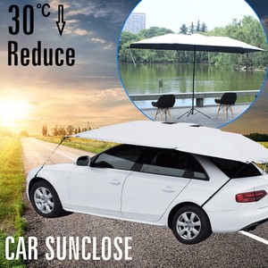 paraguas con un costo barato rodillo sombrilla <span class=keywords><strong>toldo</strong></span> carpa techo del coche del parabrisas del coche de aparcamiento cubierta - Product Image 5